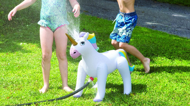 Inflatable Unicorn Sprinkler