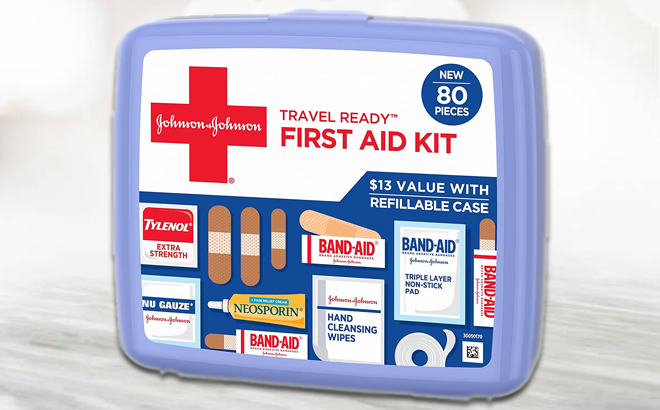 Johnson Johnson 80 Piece First Aid Kit