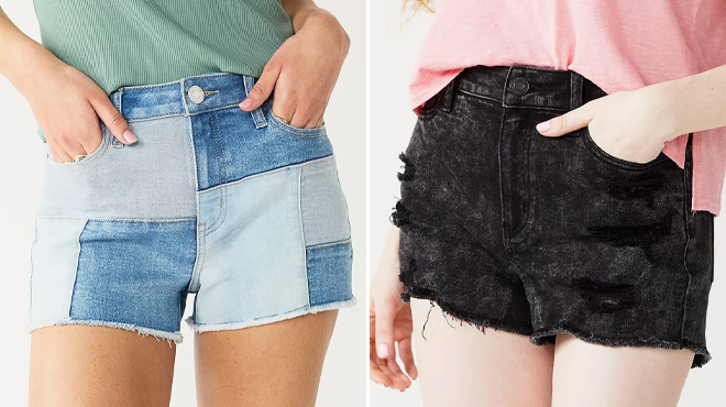 Juniors SO High Rise Shortie Shorts Juniors SO High Rise Shortie Shorts