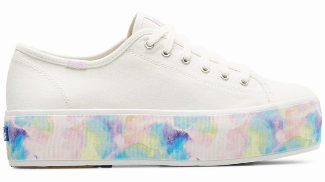 Keds Womens Triple Up Abstract Floral Foxing
