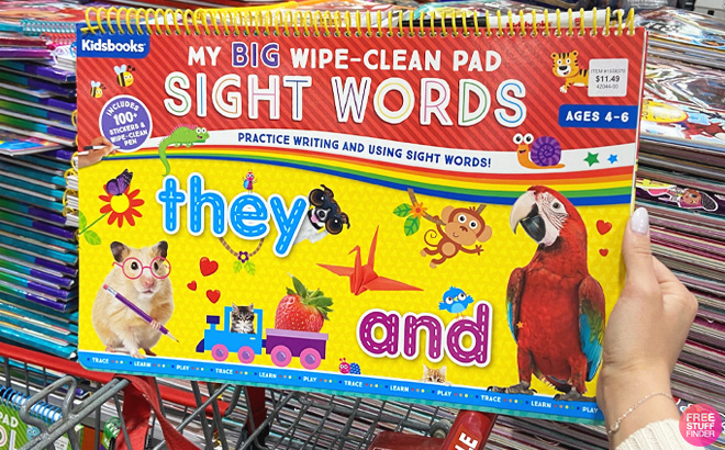 Kidsbooks My BIG Wipe Clean Pad Sight Words