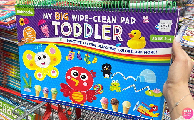 Kidsbooks Toddlers My BIG Wipe Clean Pad