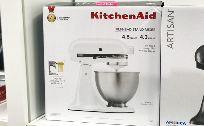 KitchenAid Stand Mixer on Shelf