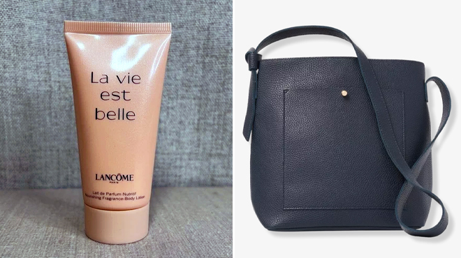 Lancome La Vie Est Belle Scented Body Lotion and Ulta Bag