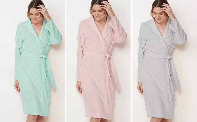 Lauren Conrad Womens Terry Wrap Robe Lauren Conrad Womens Terry Wrap Robe