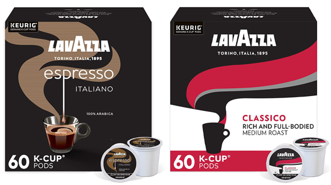 Lavazza Espresso Italiano Classico Coffee K Cups 60 Count Boxes