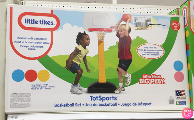 Little Tikes TotSports Basketball Set in a Shelf at Target Store