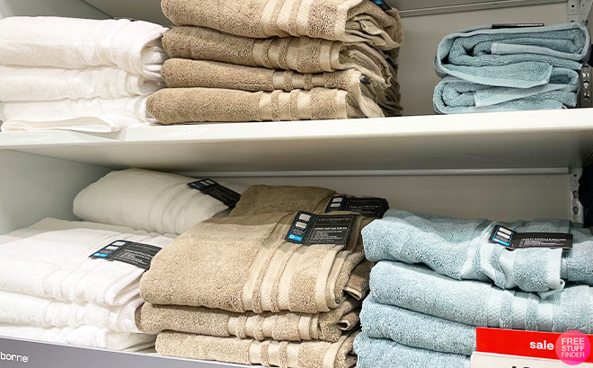 Liz Claiborne Luxury Egyptian Cotton Bath Towels on Shef at JCPenney