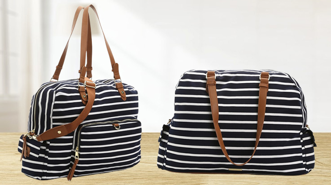 Madden Girl Glory Weekender Bag From The Side and From Behind