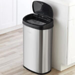 Mainstays 13 2 Gallon Trash Can in Stainless Steel Color