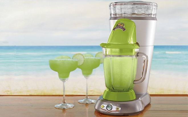 Margaritaville Key West Frozen Concoction Maker with Easy Pour Jar and XL Ice Reservoir Silver
