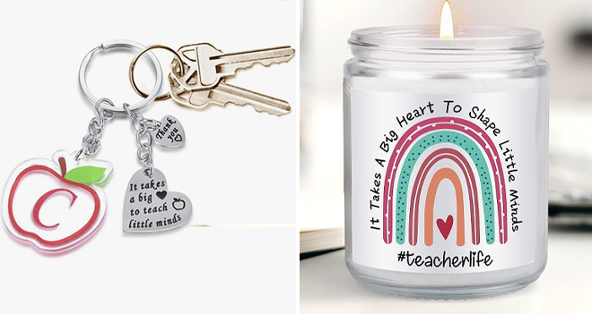 Mic Tai Apple Keychains and Novelty Aromatherapy Quote Candle