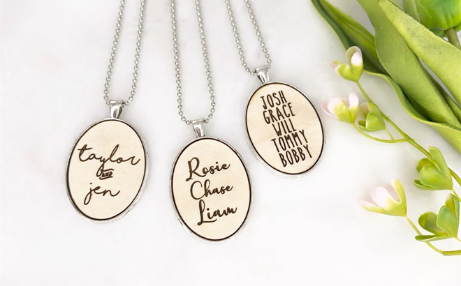 Mothers Loved Ones Pendant Necklaces