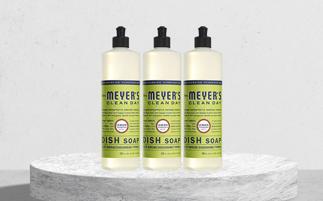 Mrs Meyers Liquid Dish Soap 3 Pack On Marble