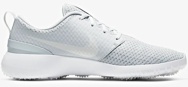 Nike Roshe G Mens Shoes in White on a Grey Background