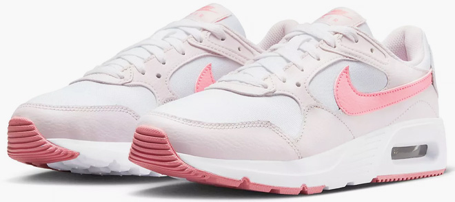 Nike Womens Air Max SC Running Shoes Pink Light on White Background