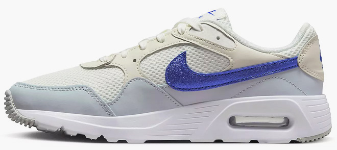 Nike Womens Air Max SC Running Shoes White Bright Blue on White Background