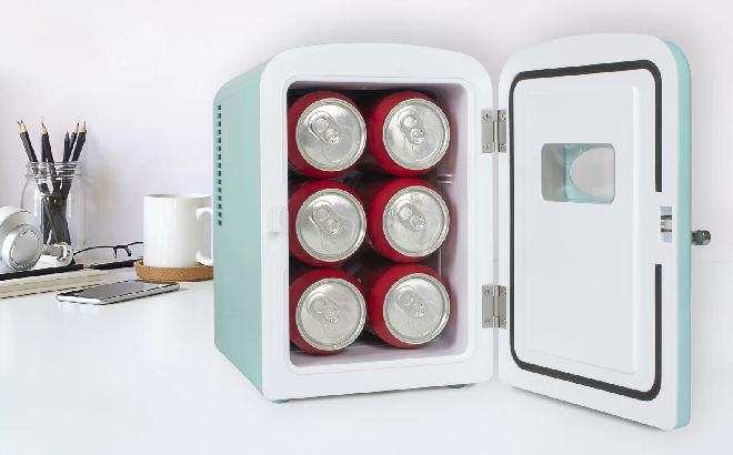 Nostalgia Retro Mini Fridge Aqua