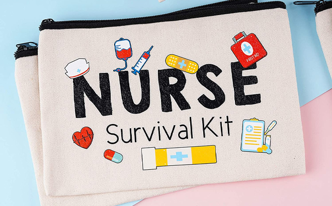 Nurse Survival Kit Makeup Bags 8 Count