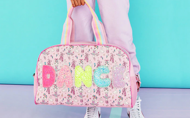 OMG Pink Dance Miss Gwen Unicorn Sequin Duffel Bag