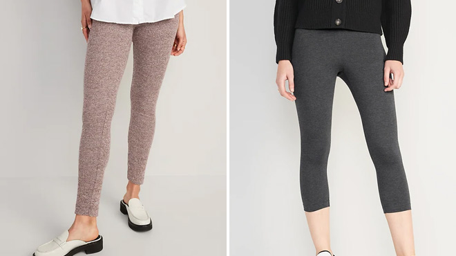 Old Navy High Waisted Ankle Cropped Leggings