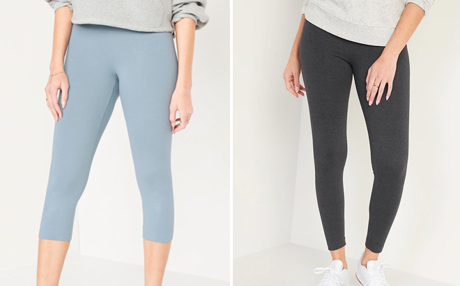 Old Navy Womens High Waisted Cropped Leggings