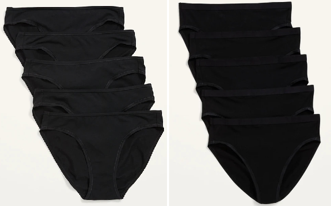 Old Navy Womens Supima Bikini Undies 5 Pack