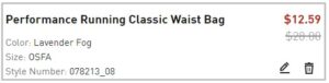 Order Summary of Puma Classic Waist Bag