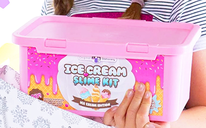 Original Stationery Girls Ice Cream Slime Kit on a Box