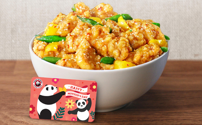 Panda Express Food Bowl with Gift Card