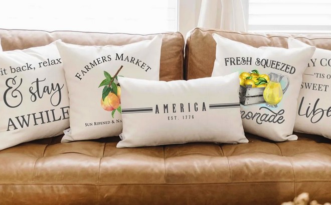 Patriotic Summer Pillow Covers