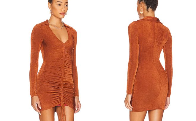 Penelope Ruched Mini Dress