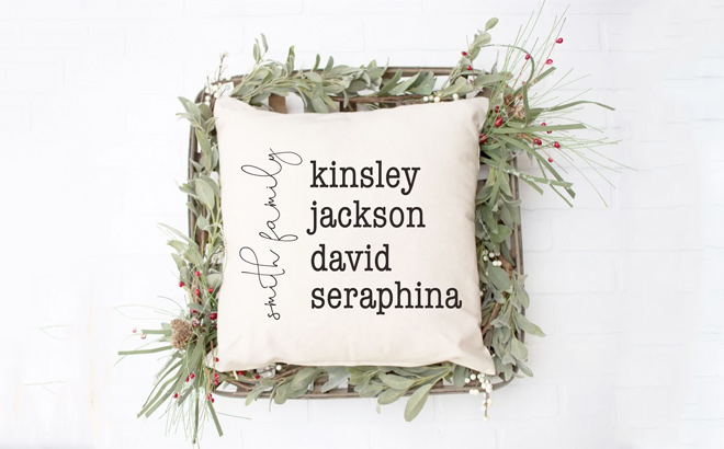Personalized Family Name Pillow Covers