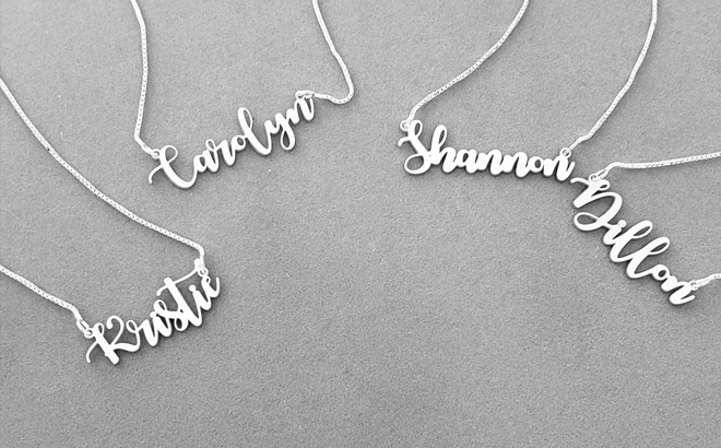 Personalized Name Necklace Choices