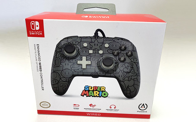 PowerA Nintendo Switch Enhanced Wired Controller Super Mario