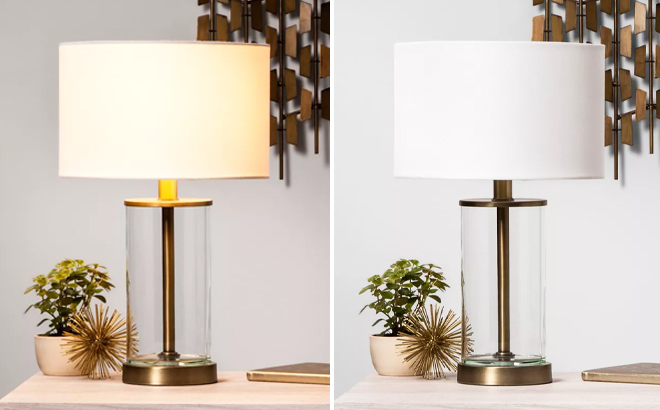 Project 62 Fillable Accent with USB Table Lamp Brass