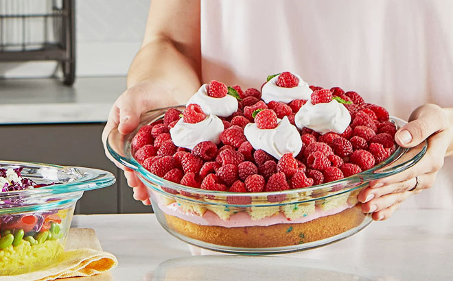 Pyrex Deep 2 Piece Glass Baking Dish Set Pyrex Deep 2 Piece Glass Baking Dish Set