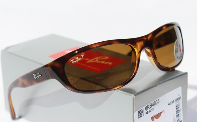 Ray Ban ORB4033 Sunglasses in havana brown color