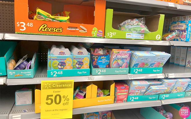 Reeses and Egg dyes on Walmart Shelf