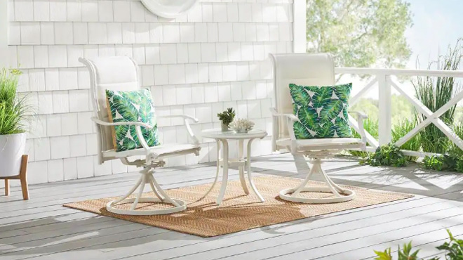 Riverbrook Shell White 3 Piece Outdoor Patio Set