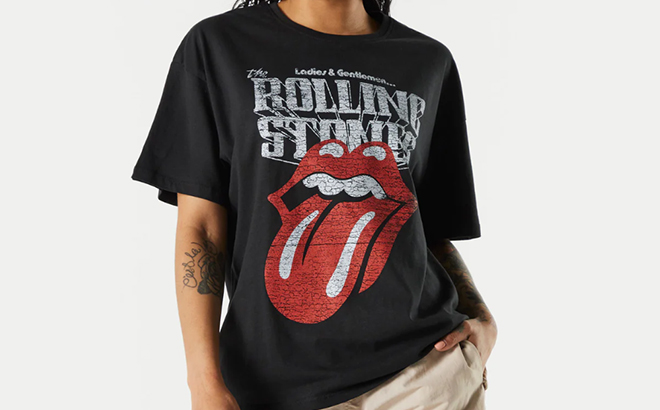 Rolling Stones Graphic Boyfriend T Shirt