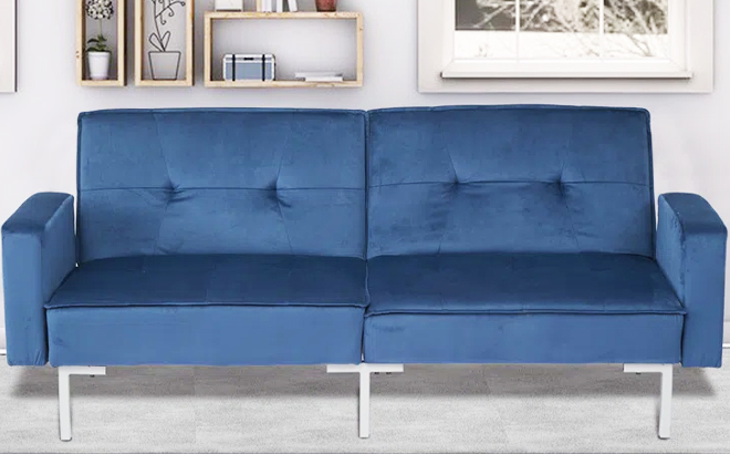 Sabol 74 Inch Upholstered Sleeper Sofa