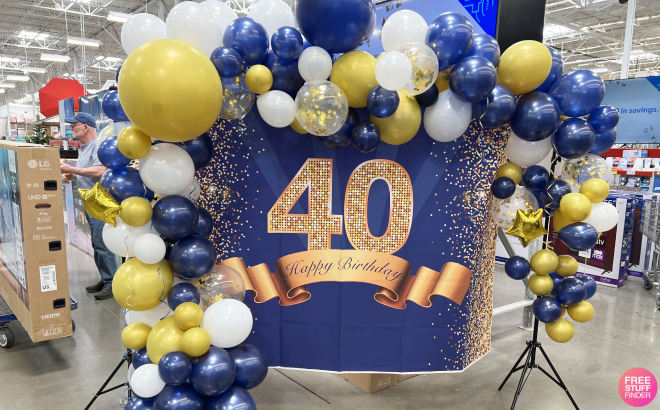 Sams Club 40th Birthday Banner