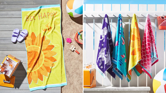 Sams Club Mark Beach Towel 2-Pack Shown in Different Colors