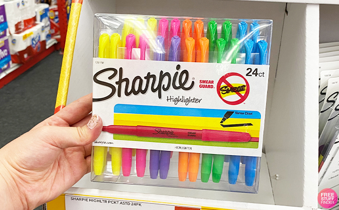 Sharpie Pocket Highlighters Assorted Colors 24 Count