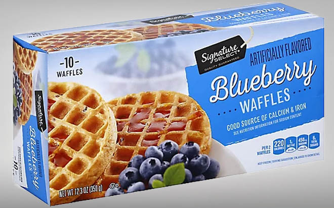 Signature Select Waffles Blueberry Signature Select Waffles Blueberry