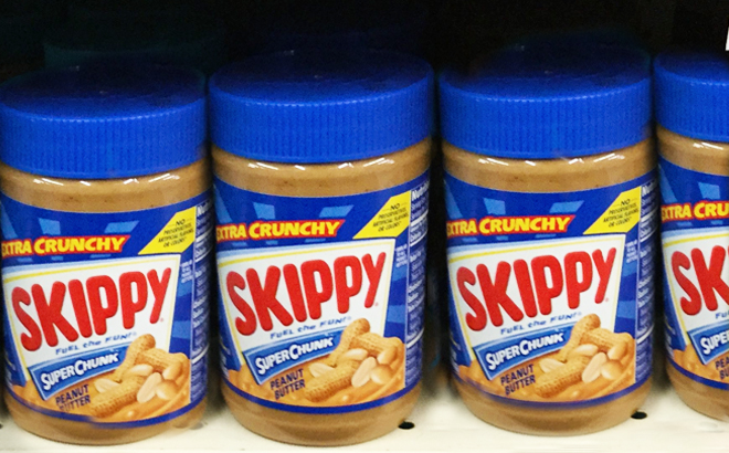 Skippy Peanut Butter Super Chunky Twin Pack at Amazon