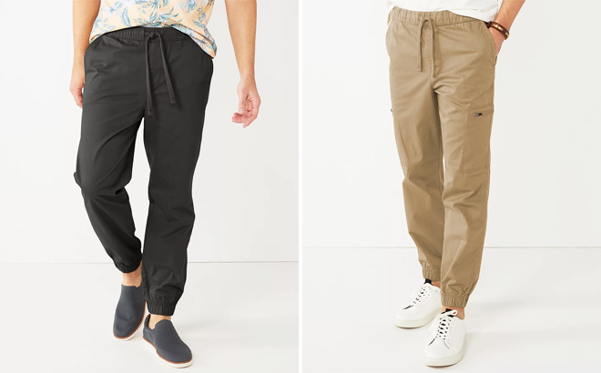 Sonoma Mens Core Jogger Pants and Zip Cargo Jogger Pants Sonoma Mens Core Jogger Pants and Zip Cargo Jogger Pants
