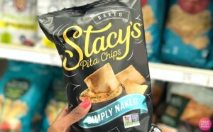 Stacys Simply Naked Pita Chips Simply Naked 24 Count in Hand in a Store