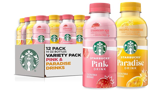 Starbucks Pink and Paradise Drink 2 Flavor 12 Pack